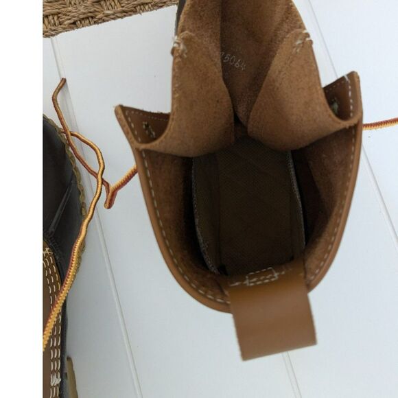 L.L. Bean Women's Bean Boots 8"-size 7M-Tan/Brown-Waterproof - Picture 8 of 10